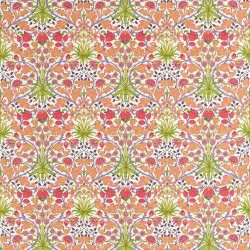 Tkanina bawełniana z roślinnym wzorem Morris & Co. 520005 Hyacinth Bedford Park Fabric