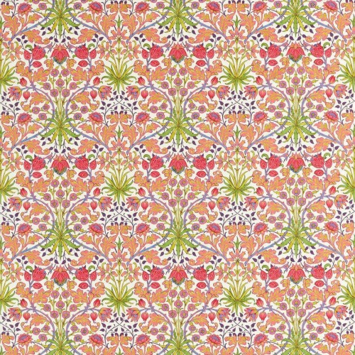 Tkanina bawełniana z roślinnym wzorem Morris & Co. 520005 Hyacinth Bedford Park Fabric