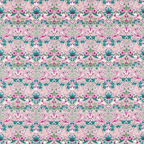 Tkanina bawełniana z botanicznym wzorem Morris & Co. 520017 Strawberry Thief Bedford Park Fabric