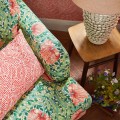 Tkanina bawełniana z botanicznym wzorem Morris & Co. 227213 Pimpernel Bedford Park Fabric