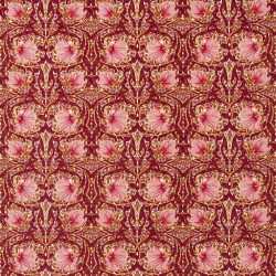 Tkanina welurowa z botanicznym wzorem Morris & Co. 227216 Pimpernel Bedford Park Fabric