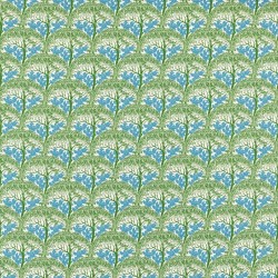 Tkanina bawełniana drzewa i ptaki Morris & Co. 227218 The Savaric Bedford Park Fabric