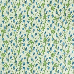 Tkanina bawełniana z roślinnym wzorem Morris & Co. 227219 Monkshood Bedford Park Fabric