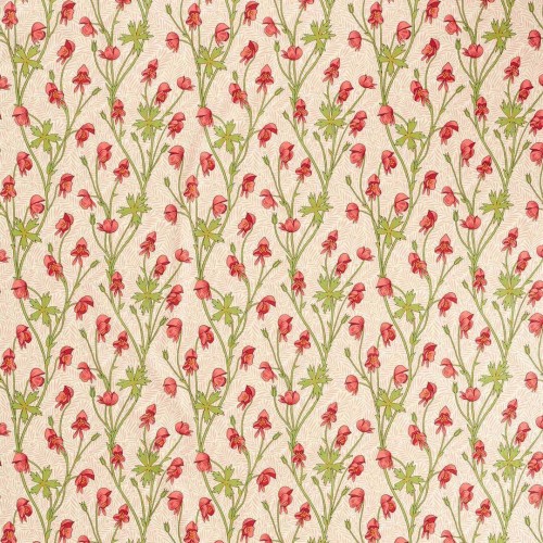Tkanina bawełniana z roślinnym wzorem Morris & Co. 227220 Monkshood Bedford Park Fabric