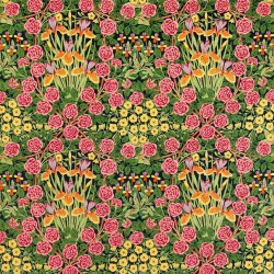 Tkanina welurowa z kwiatami Morris & Co. 227223 Campanula Bedford Park Fabric
