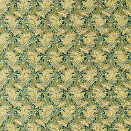Tkanina bawełniana z botanicznym wzorem Morris & Co. 227228 Laceflower Bedford Park Fabric