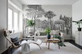 Fototapeta krajobraz parku Rebel Walls R19738 Chatsworth Park Graphite Jack Kinsey