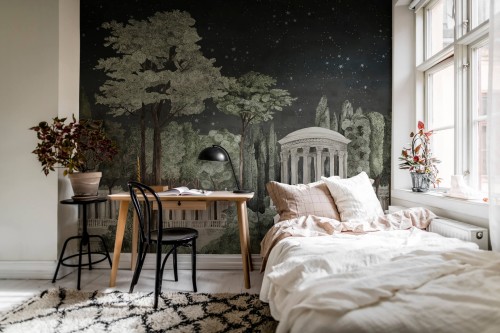 Fototapeta krajobraz parku Rebel Walls R19742 Chatsworth Park Night Jack Kinsey