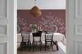 Fototapeta w stylu chinoiserie Rebel Walls R19746 Chinoiserie Blossom Raspberry Red Jack Kinsey
