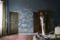 Fototapeta w stylu chinoiserie Rebel Walls R19748 Chinoiserie Blossom Navy Blue Jack Kinsey