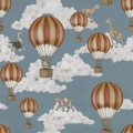 Fototapeta zwierzęta, chmury i balony Rebel Walls R19751 Dreamscape Baby Blue Jack Kinsey
