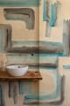 Fototapeta pod prysznic abstrakcyjna Wall & Deco WET_FR2402 Frattempo WET SYSTEM 2024