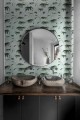 Fototapeta pod prysznic egzotyczne liście Wall & Deco WET_ME2402 Mediterraneo WET SYSTEM 2024