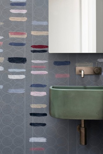 Fototapeta pod prysznic nowoczesna geometryczna Wall & Deco WET_PI2401 Pigmento WET SYSTEM 2024