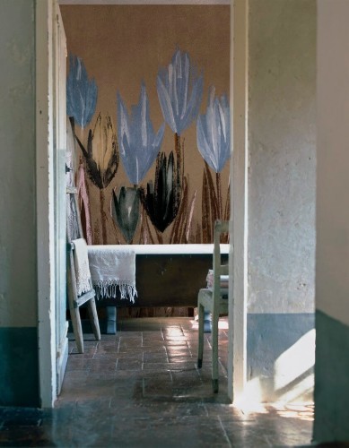 Fototapeta pod prysznic tulipany Wall & Deco WET_VI2401 Vincent WET SYSTEM 2024