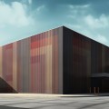 Fototapeta na elewacje prążki z efektem 3D Wall&Deco OUT_IS2402 In Strips OUT Systen 2024