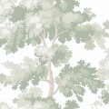 Tapeta drzewa dębu Sandberg S10381 Raphael Light Green Tidlösa