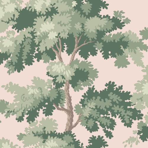 Tapeta drzewa dębu Sandberg S10382 Raphael Pink Tidlösa