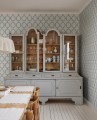 Tapeta roślinna kratownica Sandberg S10390 Wilma Blue Tidlösa