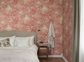 Fototapeta las w stylu Toile de jouy Sandberg S10401 Forest Toile Red Tidlösa