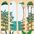 Mural krajobraz natury i architektoniczne łuki Caselio 105483701 M Calanques Azur