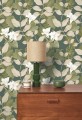 Tapeta roślinna Casadeco SOLI 200263443 Royal Lily Soliflore