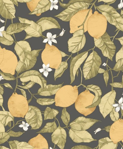 Tapeta cytryny Casadeco SOLI 200272727 Lemon Tree Soliflore