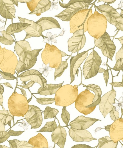 Tapeta cytryny Casadeco SOLI 200277227 Lemon Tree Soliflore