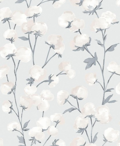 Tapeta kwiaty bawełny Casadeco SOLI 200296226 Cotton Flower Soliflore