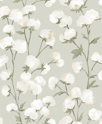 Tapeta kwiaty bawełny Casadeco SOLI 200297202 Cotton Flower Soliflore