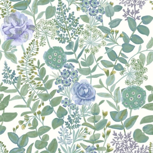 Tapeta kwietny ogród Casadeco SOLI 200316776 Garden Flowers Soliflore