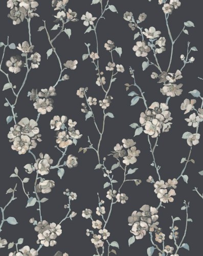 Tapeta kwiaty i gałązki Casadeco SOLI 200329505 Apple Blossom Soliflore