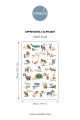 Mural abecadło i zwierzęta francuski Caselio MNM 105672304 L Apprenons L Alphabet Les Minis Mondes