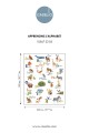 Mural abecadło i zwierzęta francuski Caselio MNM 105672305 S Apprenons L Alphabet Les Minis Mondes