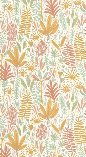 Tapeta tropikalne liście Caselio MNM 105724340 Herbes Folles Les Minis Mondes