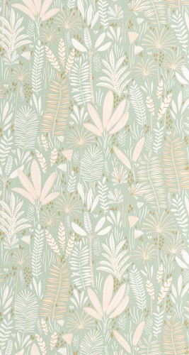 Tapeta tropikalne liście Caselio MNM 105727010 Herbes Folles Les Minis Mondes