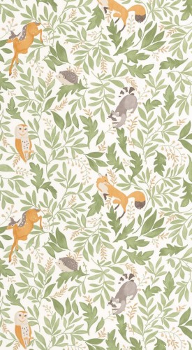 Tapeta leśne zwierzęta Caselio MNM 105747170 Balade En Foret Les Minis Mondes