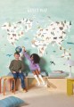 Mural mapa świata i zwierzęta Caselio MNM 105766301 M Decouvrir Le Monde Les Minis Mondes