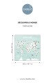 Mural mapa świata i zwierzęta Caselio MNM 105766306 S Decouvrir Le Monde Les Minis Mondes