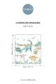 Mural dinozaury Caselio MNM 105774501 M Le Monde Des Dinosaures Les Minis Mondes