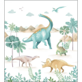 Mural dinozaury Caselio MNM 105774502 L Le Monde Des Dinosaures Les Minis Mondes