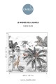 Mural dżungla Caselio MNM 105789009 L Le Monde De La Jungle Les Minis Mondes