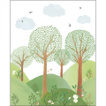 Mural roślinny krajobraz Caselio MNM 105803206 S Le Monde De La Foret Les Minis Mondes