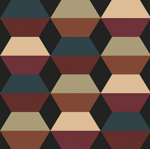 Tapeta geometryczna z efektem 3D Boras Tapeter 4752 Prisma Graphics