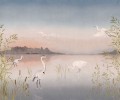 Mural żurawie Casadeco WDWD 200034312 L Marais Sauvage Wonderwalls 2