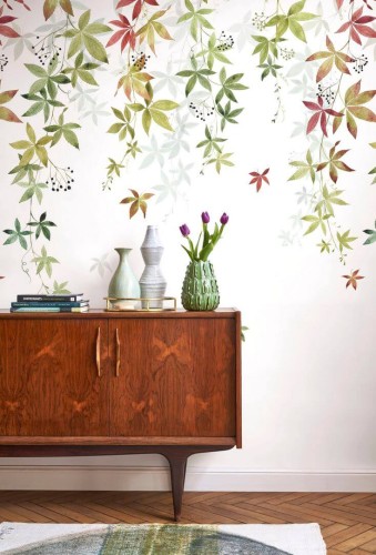 Mural roślinne pnącza Casadeco WDWD 200067903 M Vigne En Fleur Wonderwalls 2