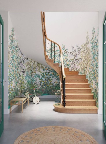 Mural krajobraz drzew Casadeco WDWD 200117909 L Confidences Sous L'oranger Wonderwalls 2