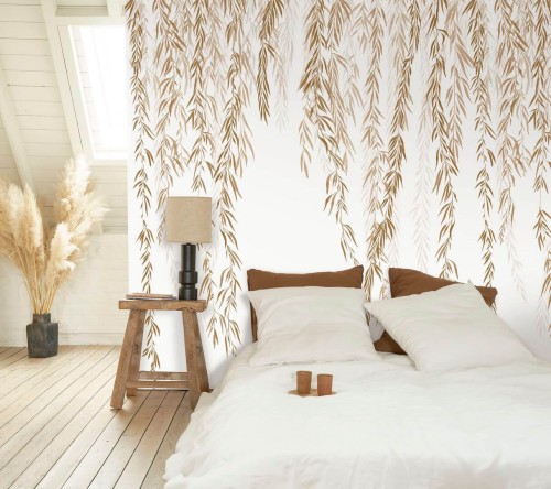 Mural roślinne pnącza Casadeco WDWD 200152704 L Murmures D'automne Wonderwalls 2