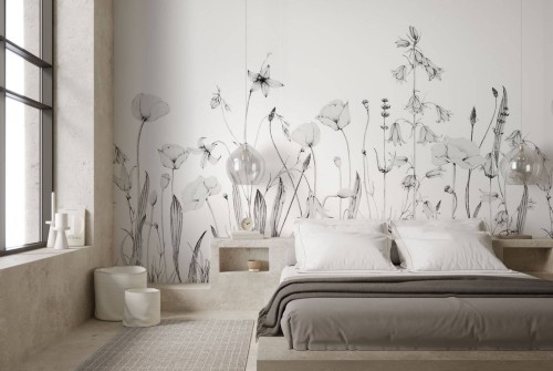 Mural polne kwiaty Casadeco WDWD 200169112 L Promenade Bucolique Wonderwalls 2