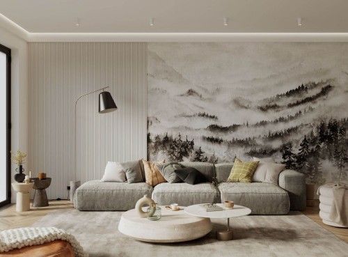 Mural zamglony las Casadeco WDWD 200189112 L Morning Mist Wonderwalls 2